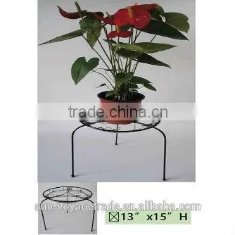 Decorator Iron Wheeled Flower Plant Stand photo-3