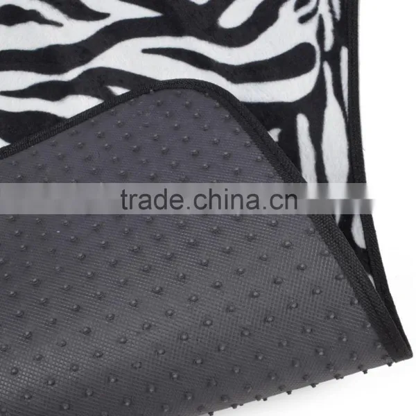 Universal Fit Animal Print Carpet Floor Mats for Cars / Truck - Zebra White Tiger photo-5