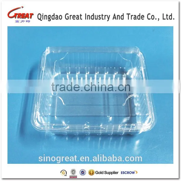 Perforated Custom Clamshell Fruit Packaging Container photo-3