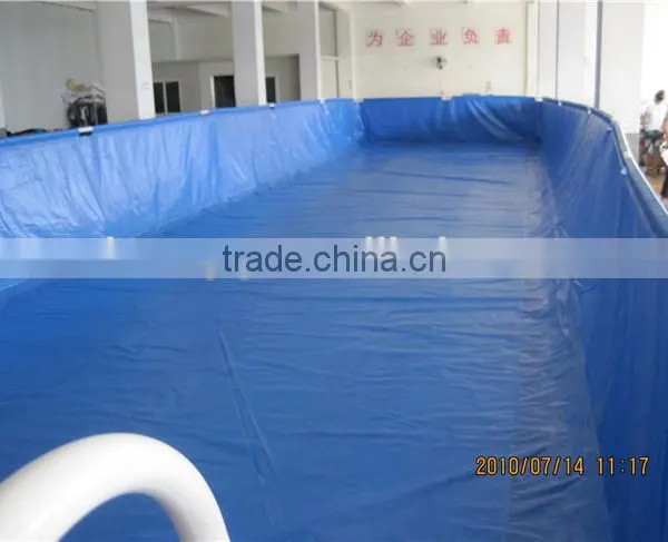 Steel Frame Pool/ Metal Rectangular Frame Pool for Sale photo-4