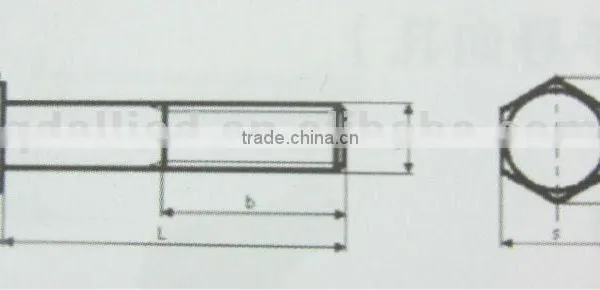 DIN931 Hexagon Head Bolts