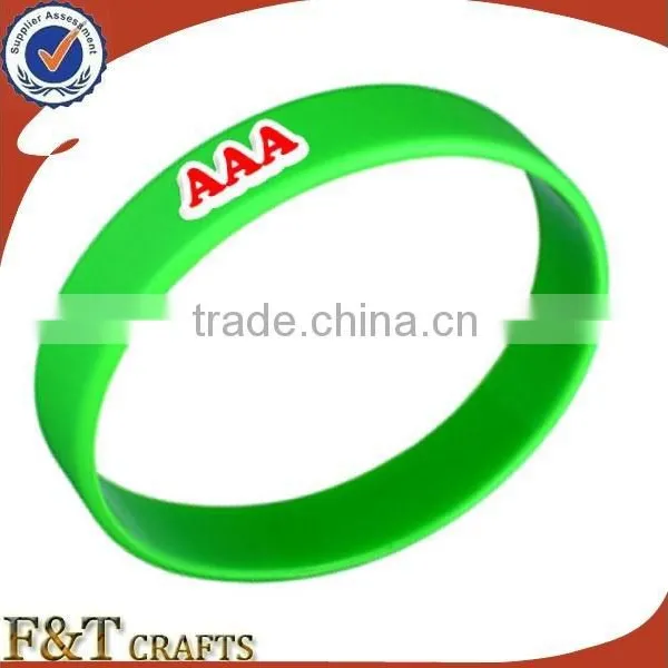 Colorful Round Cheap Custom Silicon Rubber Band Bracelet With Printing Logo Quality Choice photo-3
