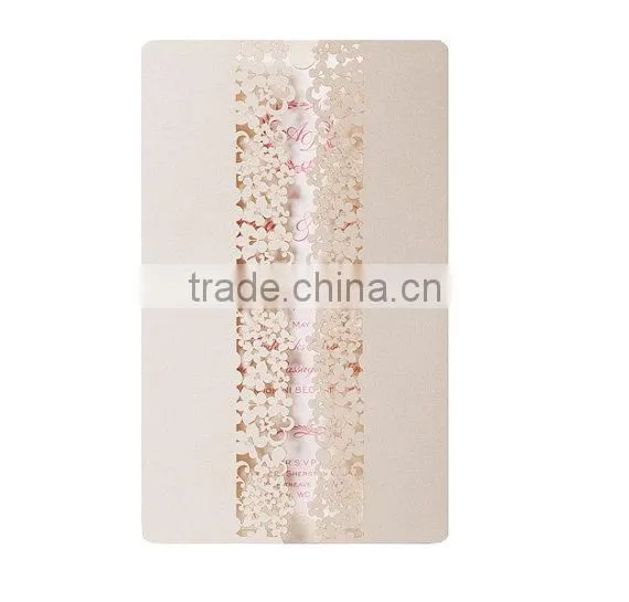 Laser Cut Gatefold Flower Floral Filigree Wedding Invitation With Envelopes and Personalisation photo-2