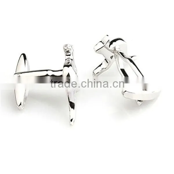 Golf Cufflinks, Sport Cufflinks, Rhodium Cufflinks photo-3
