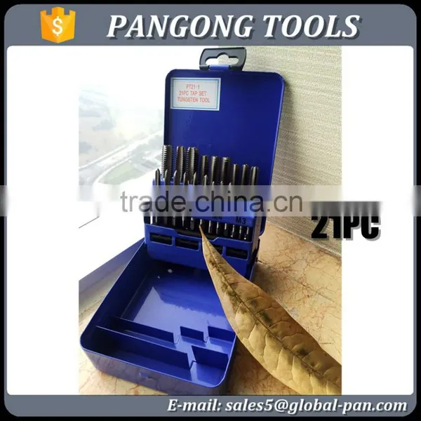 DIN 352 Standard Metric Size Hand Tap Set Threading Tool Kit 21-piece photo-2