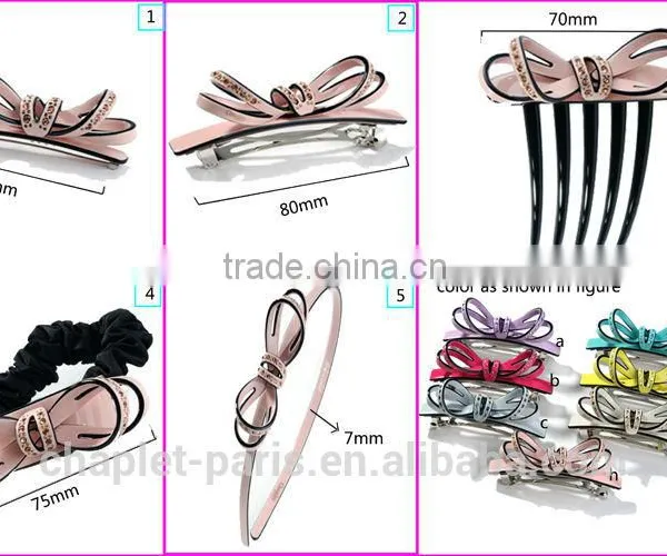 Jewelry Hair Accessory Set, Rhine Stone Luxury Flower Hair Clip Set for Women, Fancy Hair Barrettes Wholesale in China