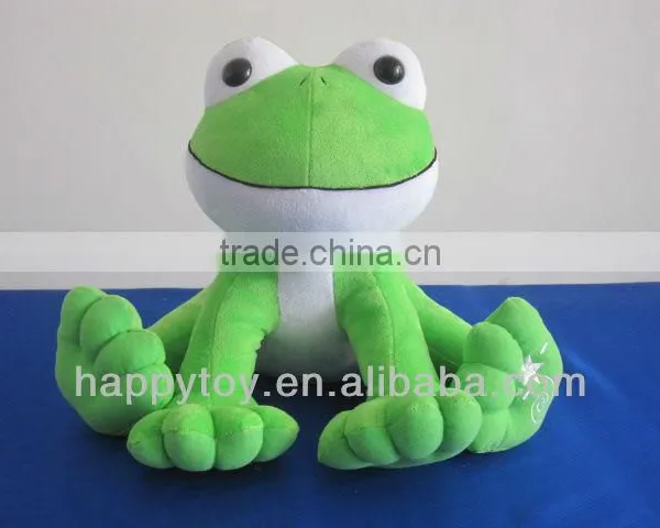 HI CE Lovely Green Big Frog Plush Toy