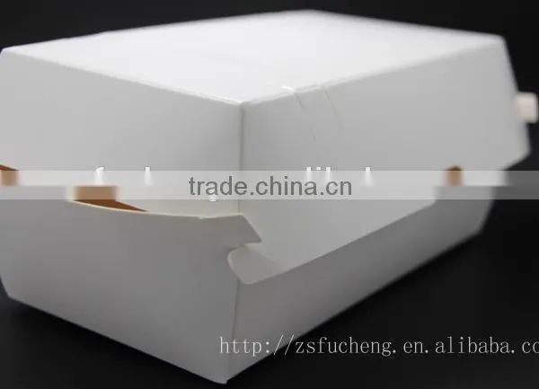 Customize Make White Kraft Paper Food Packaging Fast Food Box Take Out photo-2