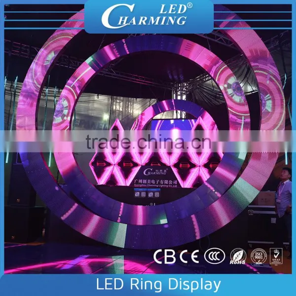Led Specail Shape 3D Effect Ring Display for Club Stage Backdrop in Hot Selling photo-5