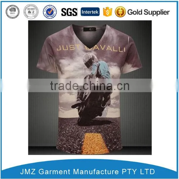 Sublimation Print t Shirts Garment Mens t Shirts Custom Printed t Shirts