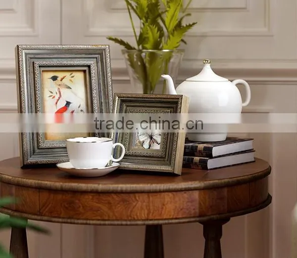Top Quality Exquisite Wall Decorative Archaistic Wooden Picture Rahmen Handmade Baroque Antique Natural Solid Wood Photo Frame photo-4