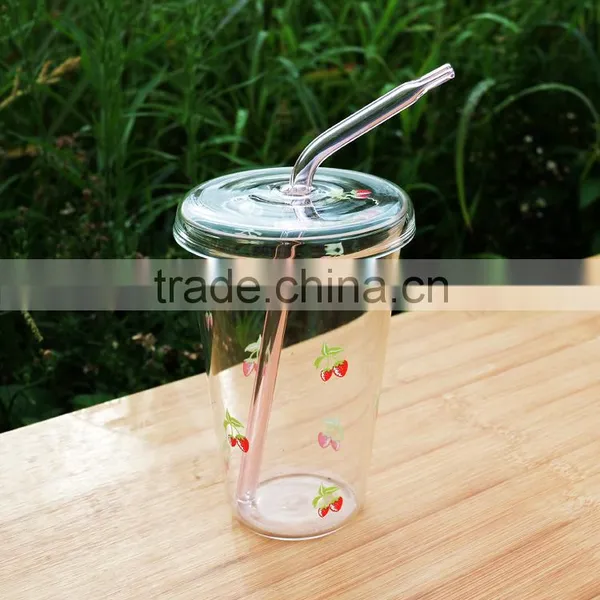 Health Body Multicolored Available Straight & Bent Glass Straw photo-5