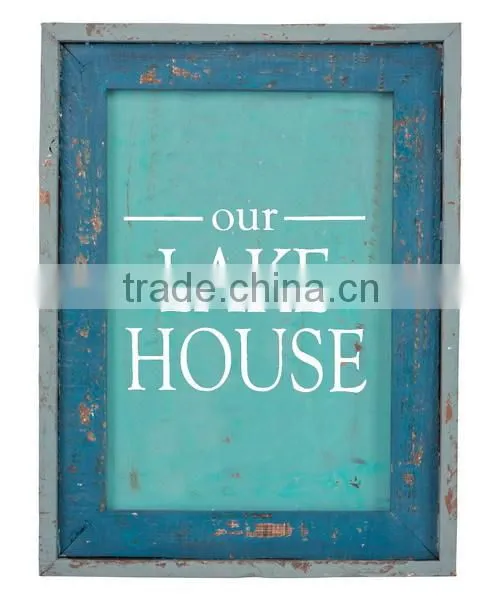 Decorative Rectangle Shaped Design Wood Wall Printing