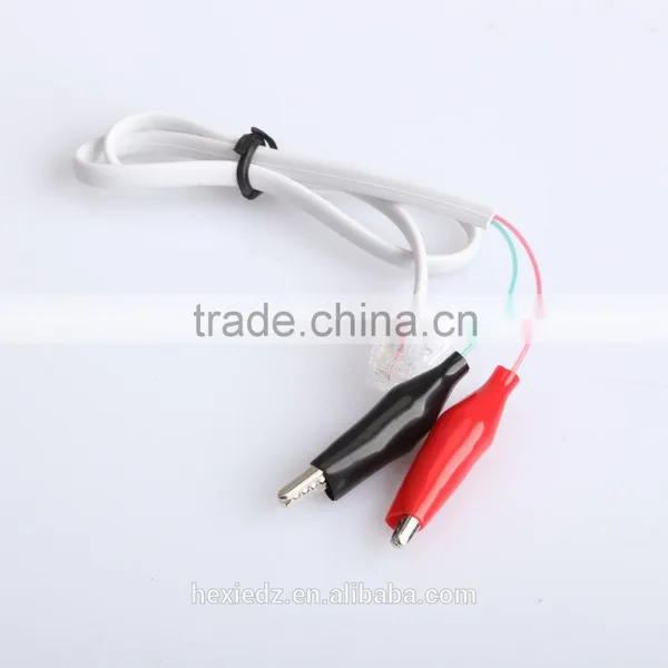Home Phone Telephone Rj11 Plug Alligator Clip Test Tester Cable Wire Cord photo-4
