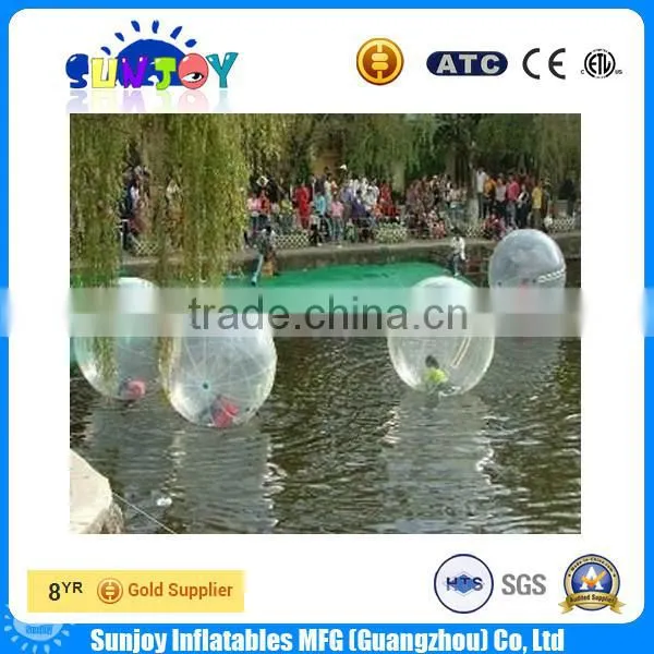 PVC or TPU Inflatable Floating Water Ball With Tizip Zipper For Pool Games photo-5