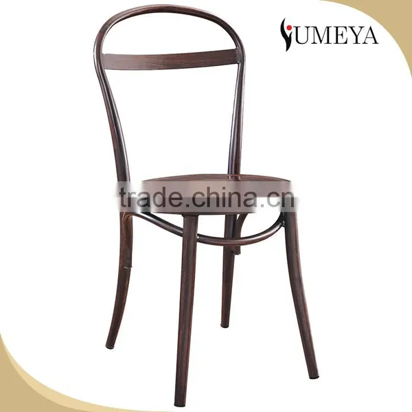 Bistro Wholesale Stackable Aluminum Dining Room Chair Modern Bentwood Chair With PU Cushion photo-4