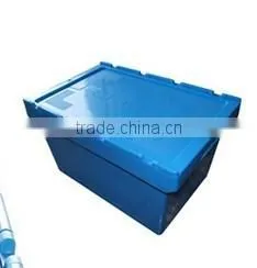60L/62L Sale Plastic Turnover Boxes With Cover,Stackable Plastic Logistic Boxes,Plastic Box With Higed Lid photo-3