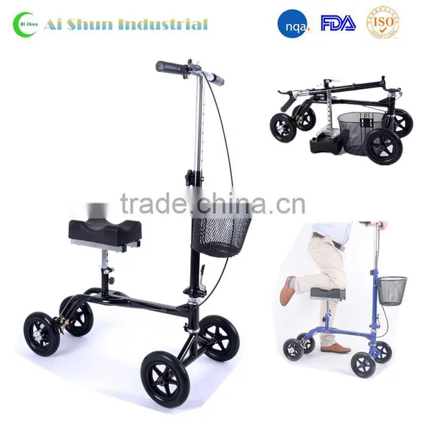 2016 FDA Folding Knee Walker Scooter With Basket