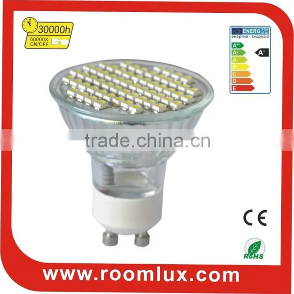 LED SMD Spotlight Glass GU10 3W