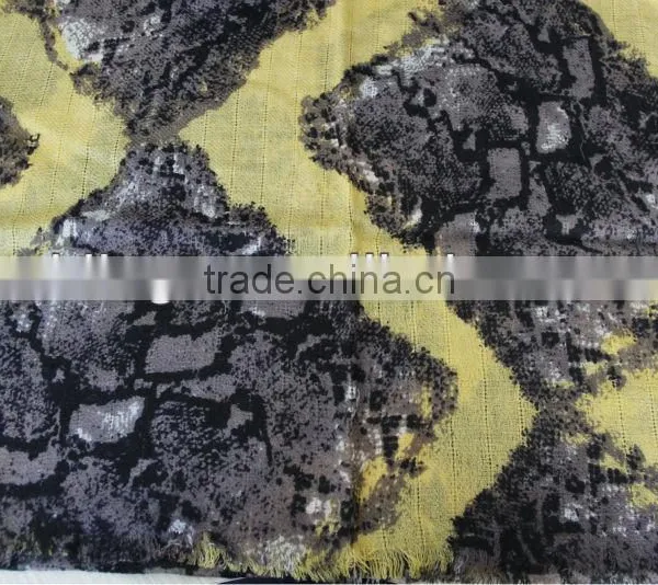 Mixed Colors Worsted Wool Pashmina Shawl photo-6