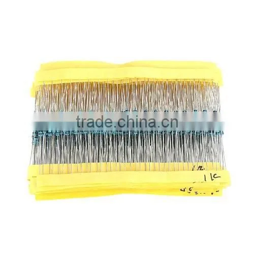 Hot Sale 1280pcs 64 Values 1 Ohm - 10M Ohm 14W Metal Film Resistors Assortment Kit Assorted Set Low Noise photo-3