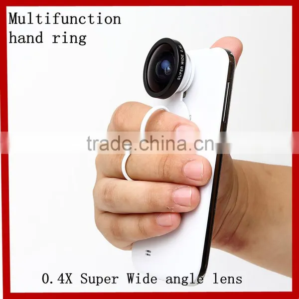 Universal 0.4X Clip Super Wide Angle Mobile Phone Lens