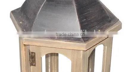 Small Camping Wooden Lantern Garden Decoration photo-4
