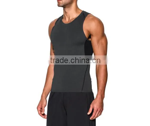 Wholesale Man Fitness Bodybuilding Top Custom Gym Tank Top photo-4