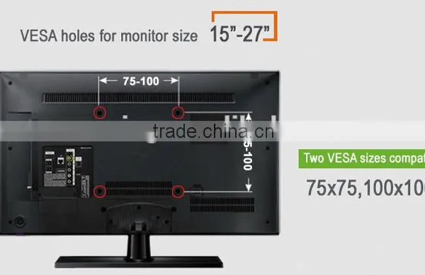 Aluminum Mechanical Spring LCD Dual Monitor Mount photo-4