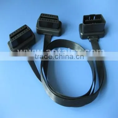 Untrathin Obd Flat Male to 2 Female Cable Obd2 Splitter Wiring Harness photo-3