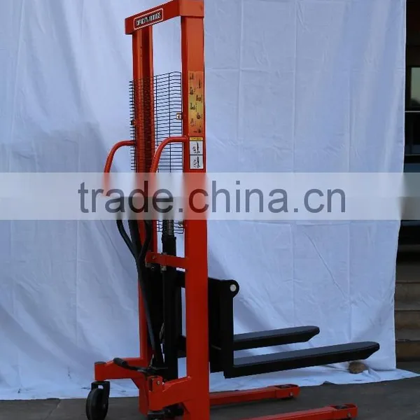 1-2tons Manual Hydraulic Stacker/manual Lift/yujie Lifting Equipment/logistics Equipment/yujie/stacker Export Good Price