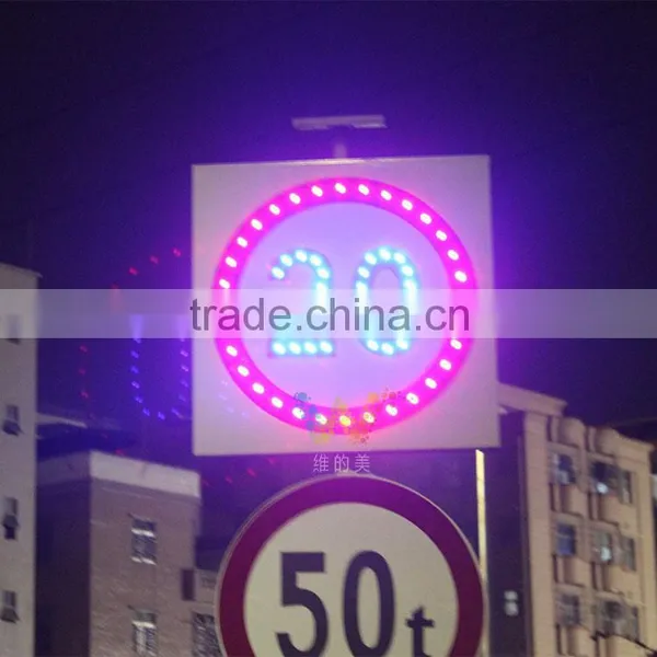 Hot Selling Solar Powered Traffic Sign International Limit Speed Sign Road Sign Boards photo-2