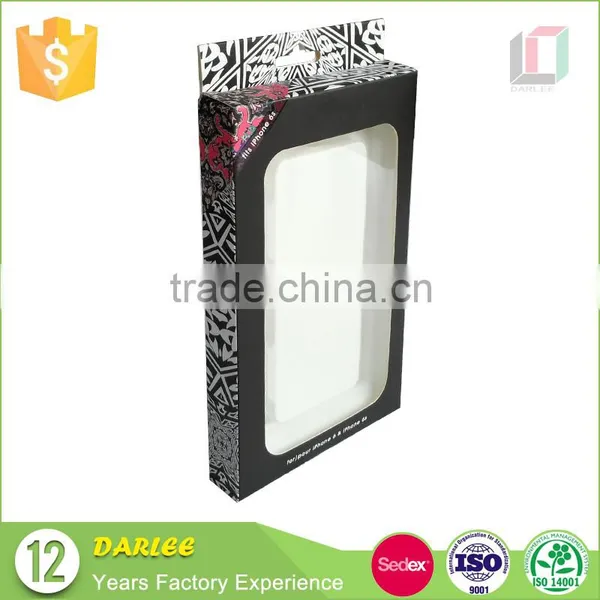 Hot Sale Creative Design Embossed UV Clear Window Custom Recyclable Packaging Box for Iphone Case photo-2