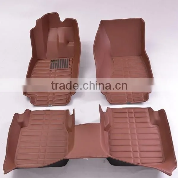 Brown Comfotable Non-skid 5d Foot Mat Waterproof High Quality Carpet Car Floor Mat photo-2