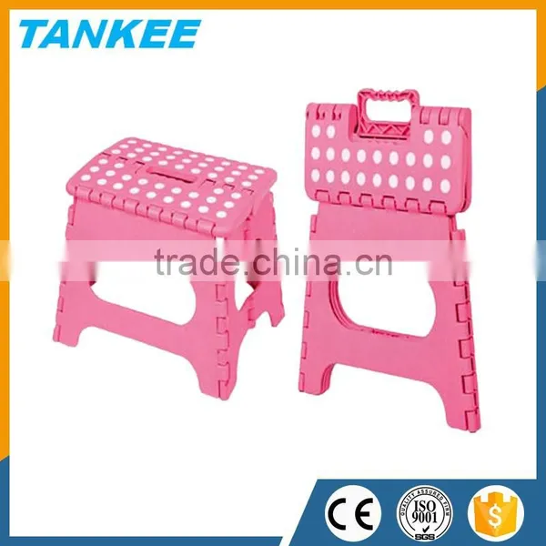 Popular Plastic Kids Folding Step Stool,customized Square Ottoman,colorful Step Stool for Kids photo-3
