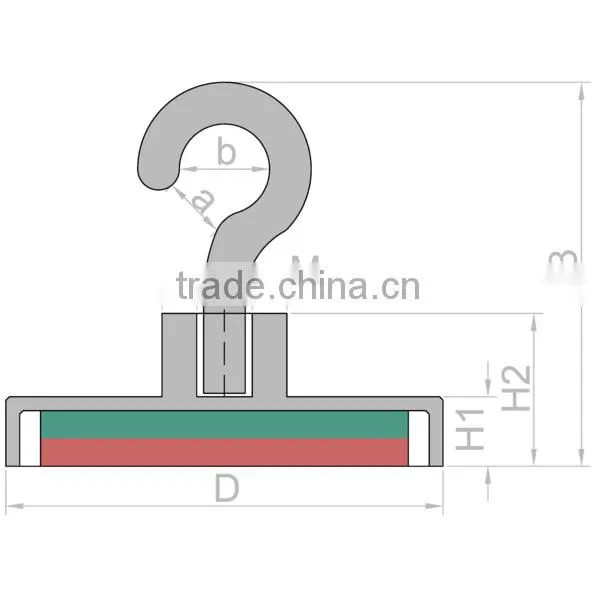 Magnet Hook Neodymium Pot Magnet With Eyebolt photo-2