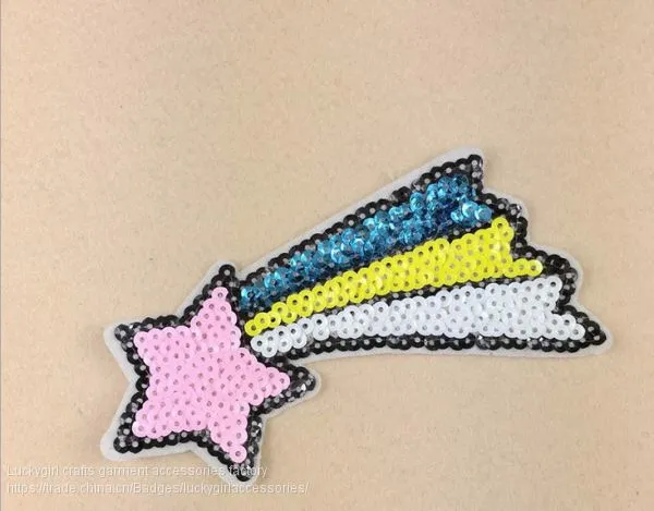 Factory Supply Fashion Bright 3mm Sequins Embroidery Design photo-5