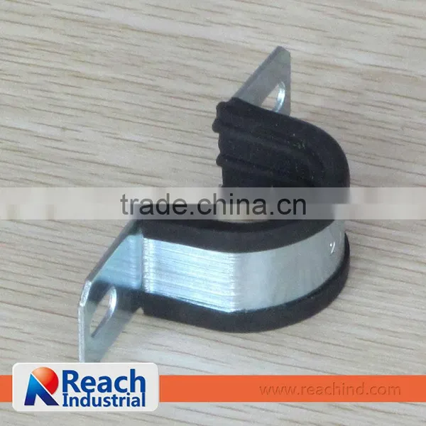 Saddle Pipe Clamp Conduit Saddle Clamp With Rubber