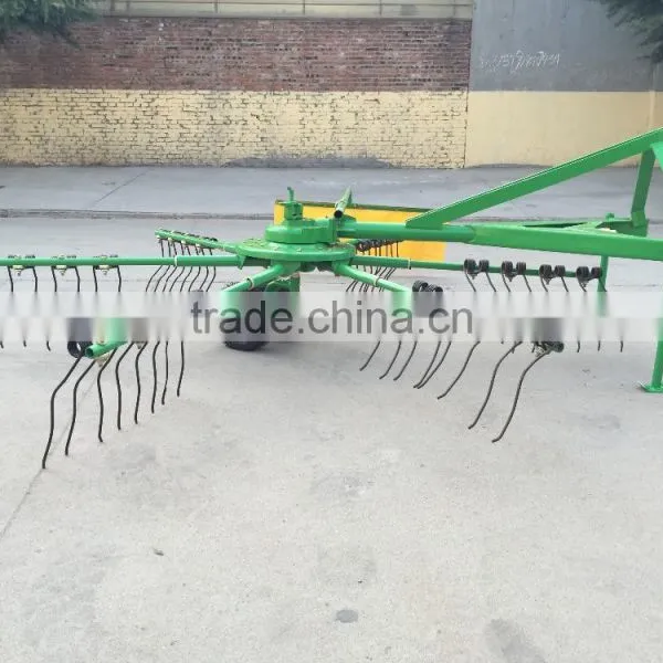 Tractor 3 Point Connection Rotary Wheel Hayrake Wheel Hay Rakes Used to Pick up Straw and Corn Stover photo-4