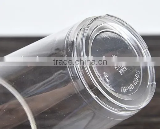 24oz Transparent Reusable Plastic Cup Printing for Beverage photo-4