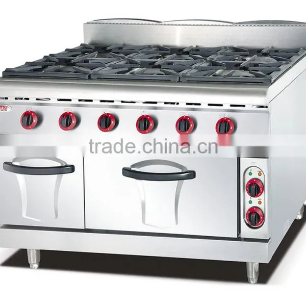 Restaurant Hotel 8 Burner Gas Range With Oven,commercial Gas Range Definition(ZQW-889-8) photo-3