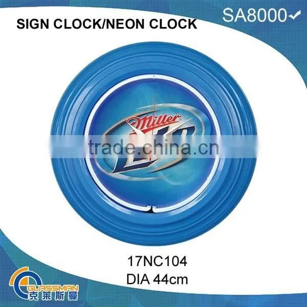 17 Inch Neon Light Wall Clock photo-3