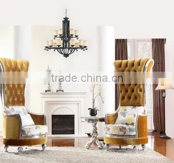 BISINI Fashionable Living Room Set, European Style Queen Throne Sofa Chair, Classic and Royal High Back Chair (BF01-X1196) photo-3
