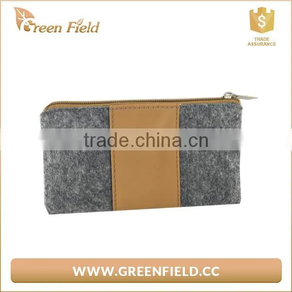 Grey Felt Organizer Bag Cosmetic Storage Bag photo-2