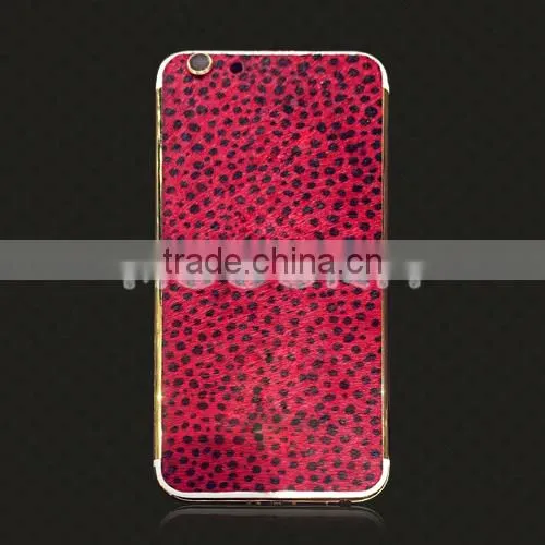 2016 For IPhone 6S/6s Plus Genuine Leather Gold Housing,Leather Gold Housing for IPhone,leather Housing photo-3