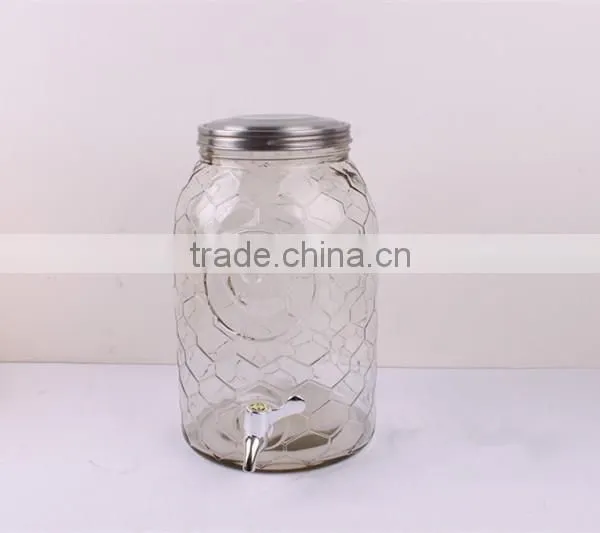 Large Glass Beverage Dispenser With Faucet photo-4