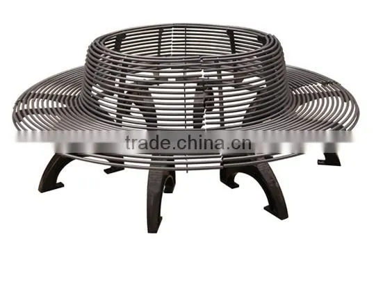 Cast Iron Street Leisure Long Bench With Back photo-2