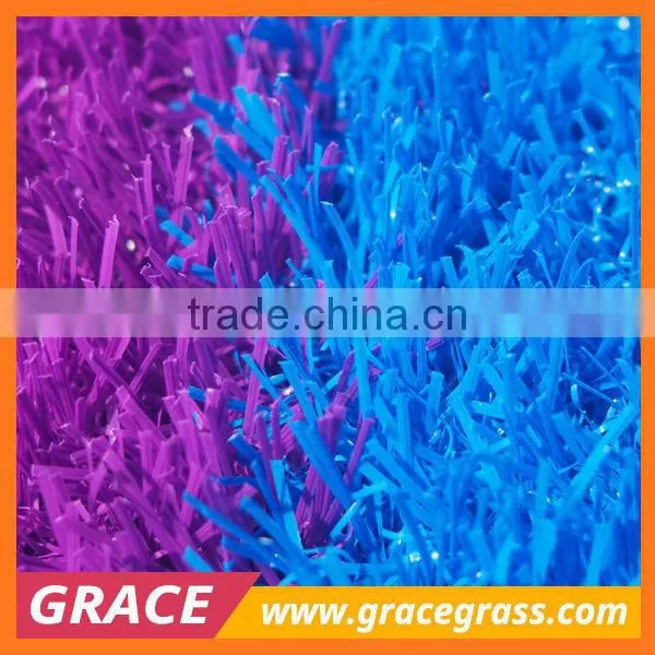 Stem Fiber Color Artificial Synthetic Grass for Playground Popular in Australia Market photo-6