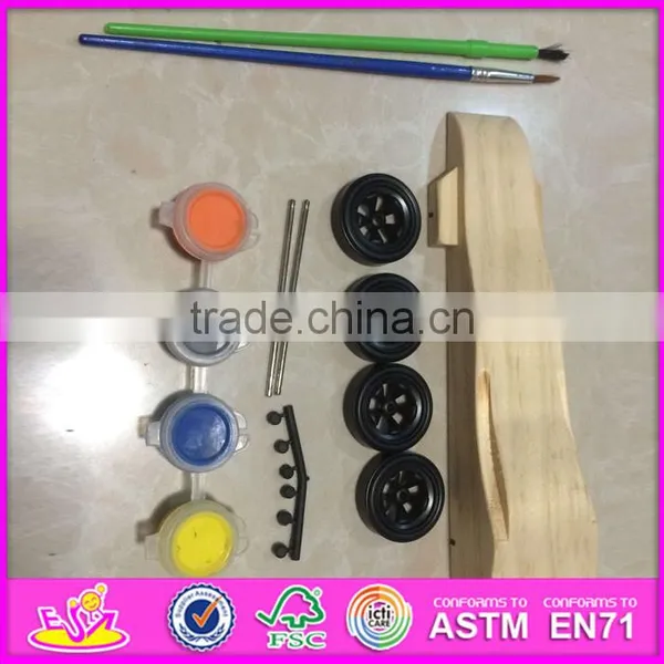 2016 New Design Children Wooden Diy Drawing Toy W03A084 photo-2