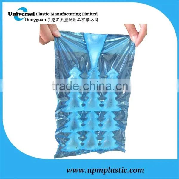 HDPE/LDPE Transparent light blue Ice Cube Bag
